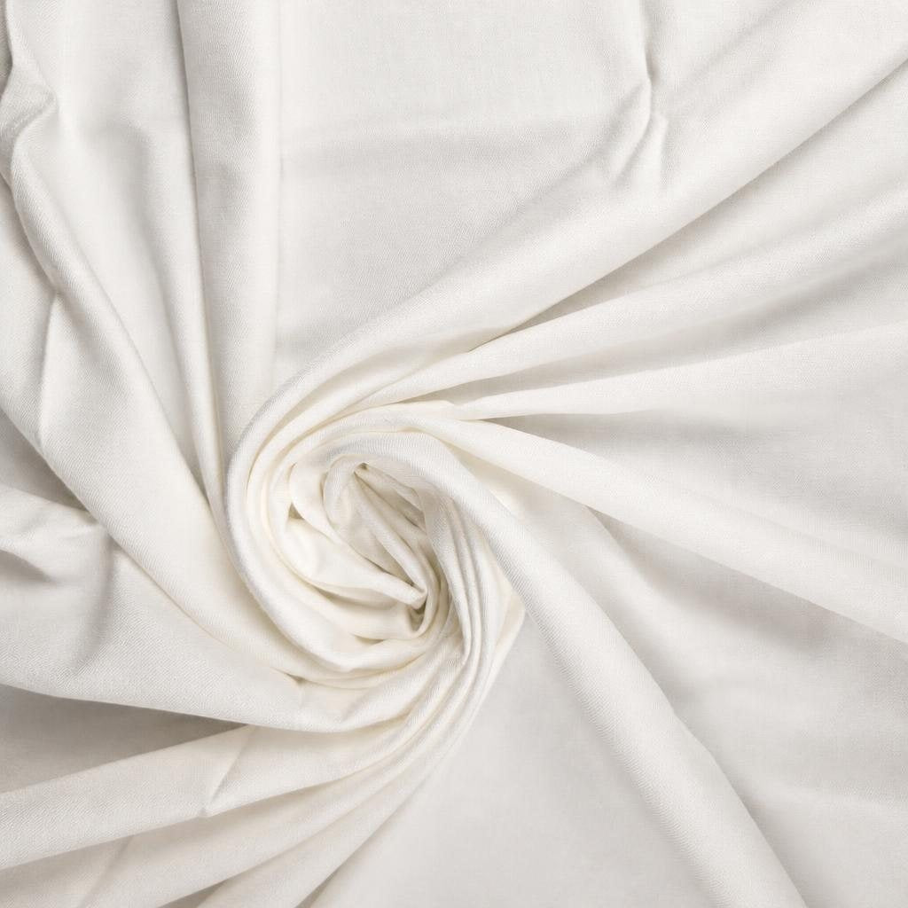 IVORY - Sergé de Tencel Lyocell uni - Nuances de blanc 1