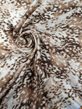Satin de polyester plissé léger, motif animalier brun et écru 1 [blankastock:cd4a071a-6cec-4201-964f-396939c3cf26]