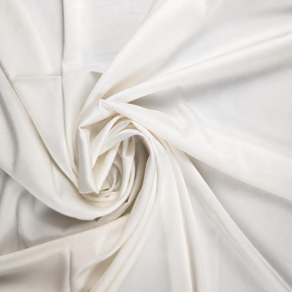 LIVIA - Satin de polyester - Nuances de blanc 1