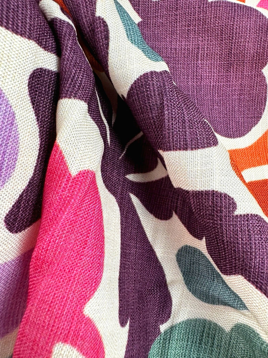 Sable - Viscose effet lin - Imprime 3JL 3