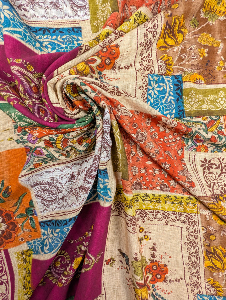 Viscose com padrão patchwork boémio multicolorido 1 [blankastock:d64a5d09-a56a-4d36-8d06-57c6e3b8ebeb]