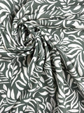 Crêpe viscose polyamide feuillage 1