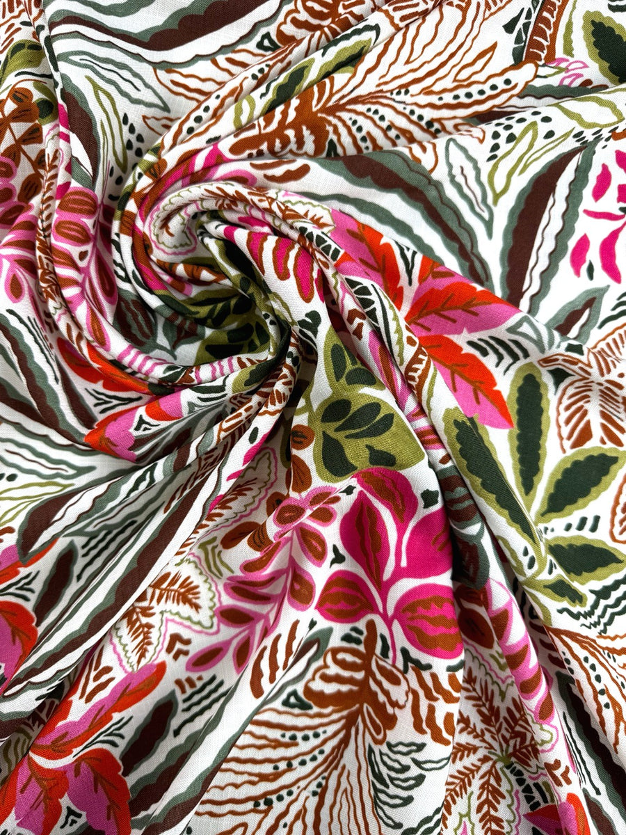 Toile viscose fleurie - Imprimé bohème 1