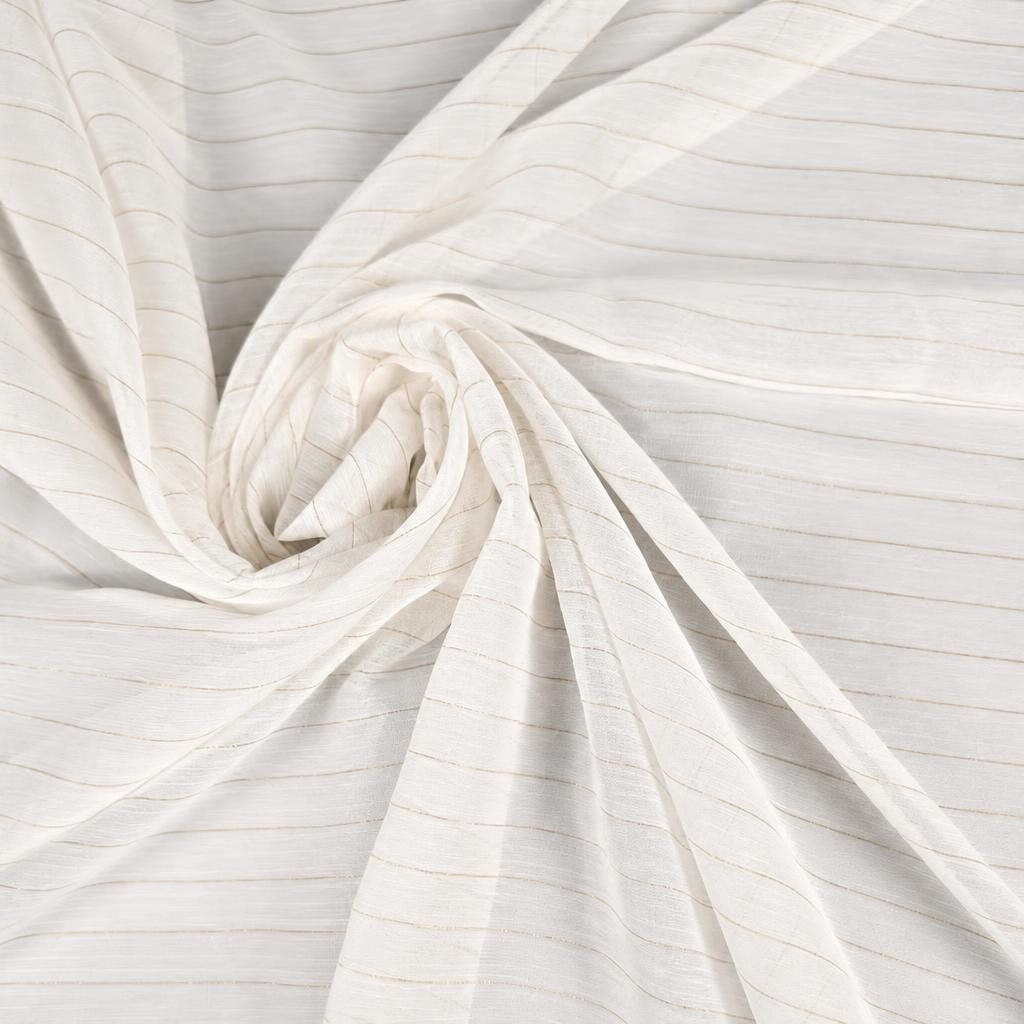 ZINIA - Voile de polyester lurex plissé - Nuances de blanc 1