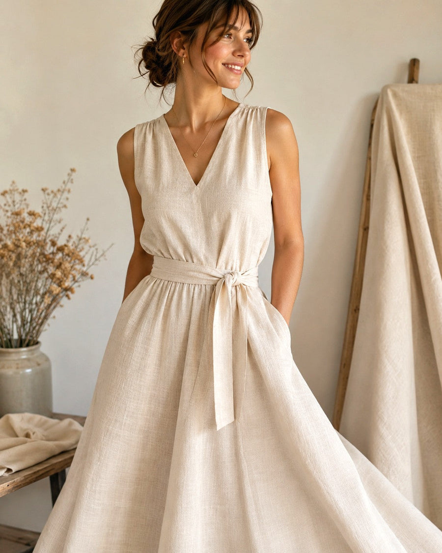 MADERA - Toile de lin légère 2