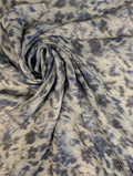 Polyester motif fleuri rétro 1