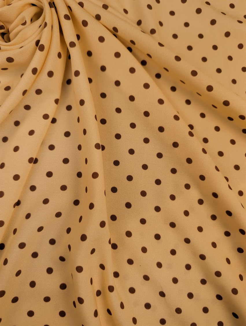 Viscose Ecovero motif pois rétro marrons 4 [blankastock:a777a1c5-8198-4476-95a5-689750be961b]