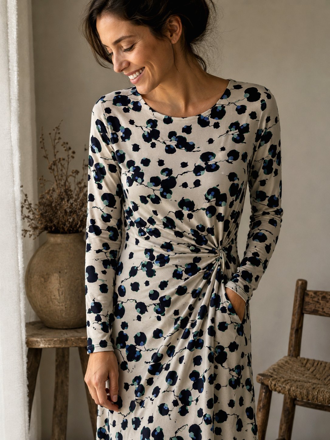Jersey viscose élasthanne floral graphique 2