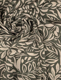 Crêpe de viscose lourd motif feuillage 1