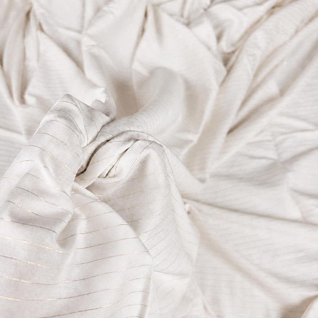 DORIA - Viscose javanaise rayée lurex doré 5