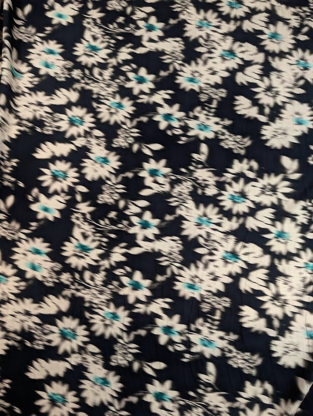 Viscose Ecovero motif fleuri champêtre 4