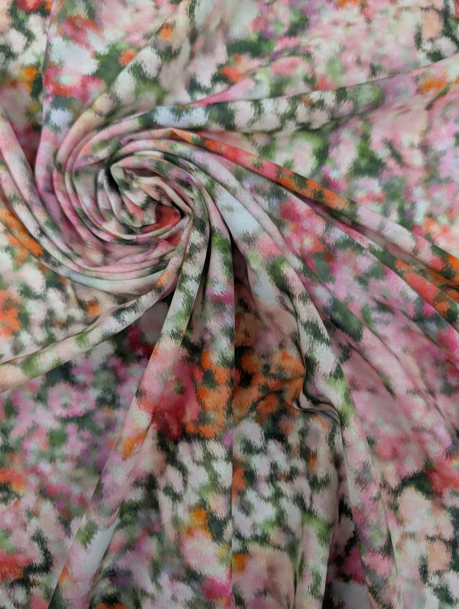 Voile de coton, motif fleuri abstrait multicolore 1 [blankastock:53607231-50c6-40c6-b01f-e63fc71de48a]