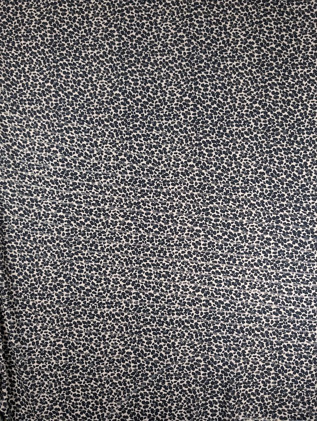 Viscose lurex motif fleuri rayé doré/argenté 4