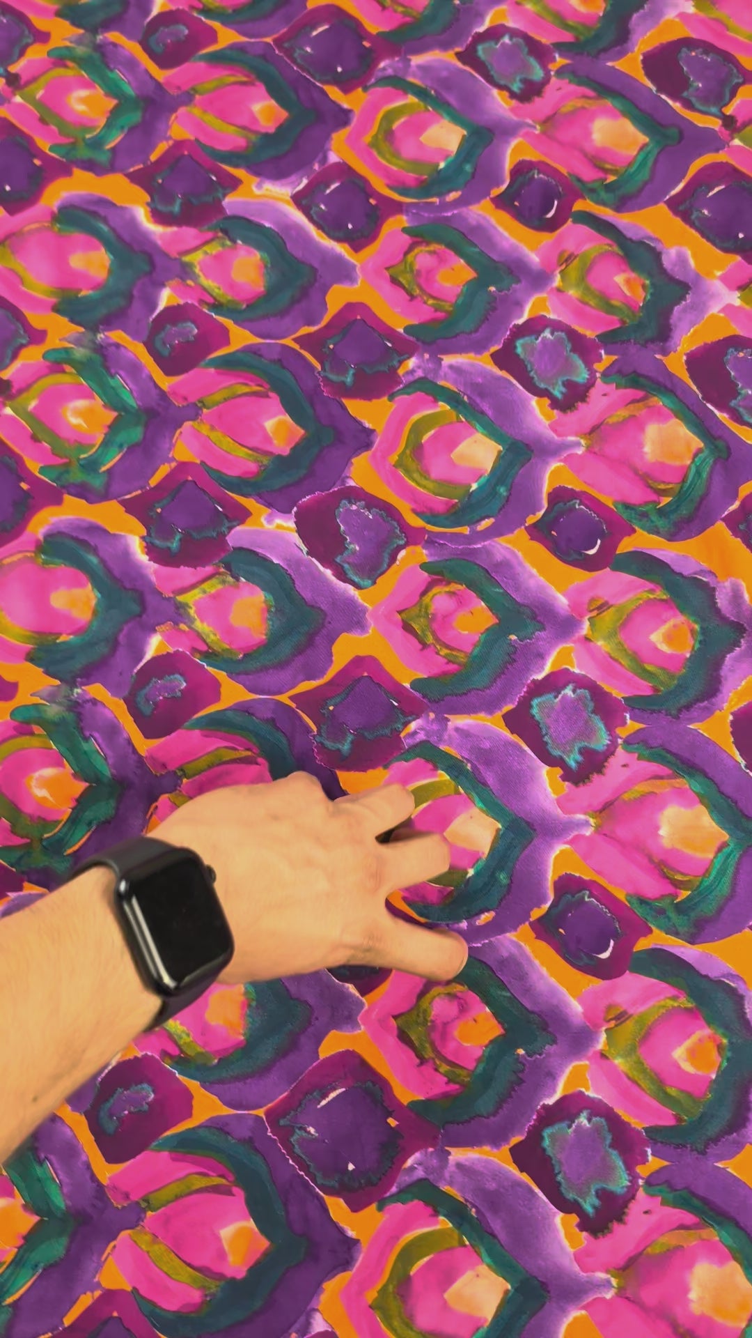Viscose Ecovero motif graphique multicolore video 5